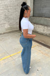 Re Worked Levi Denim Cut Out Skirt