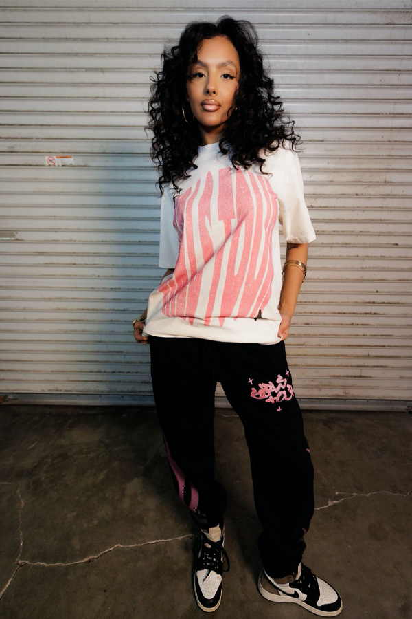 Girls Tour World Tour Tee - Nude