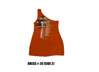 Reconstructed One Shoulder Racing Dress