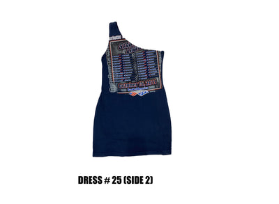 Reconstructed One Shoulder Racing Dress