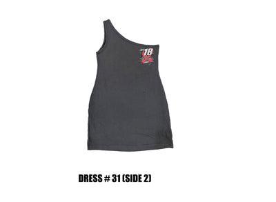 Reconstructed One Shoulder Racing Dress