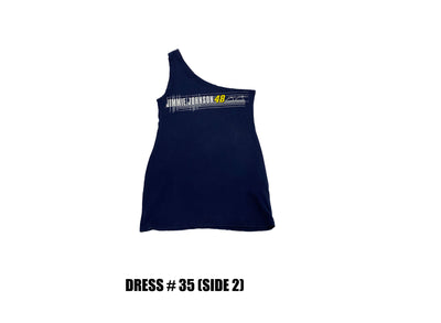 Reconstructed One Shoulder Racing Dress