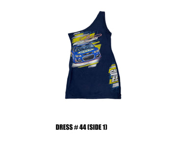 Reconstructed One Shoulder Racing Dress