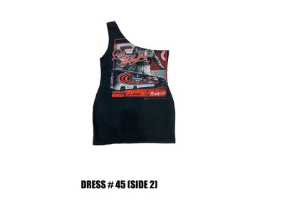 Reconstructed One Shoulder Racing Dress