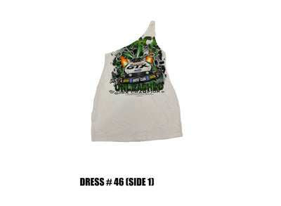 Reconstructed One Shoulder Racing Dress