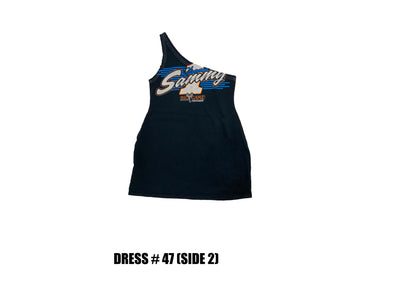 Reconstructed One Shoulder Racing Dress