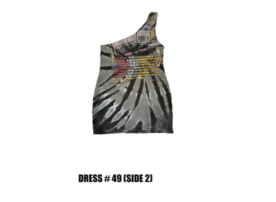 Reconstructed One Shoulder Racing Dress