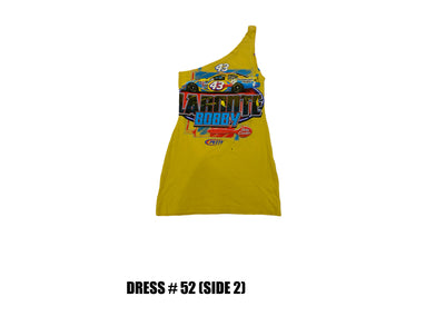 Reconstructed One Shoulder Racing Dress