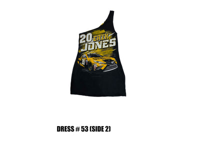 Reconstructed One Shoulder Racing Dress