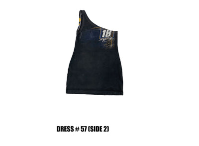 Reconstructed One Shoulder Racing Dress