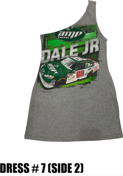 Reconstructed One Shoulder Racing Dress