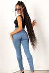 Lace Up Denim Jeans